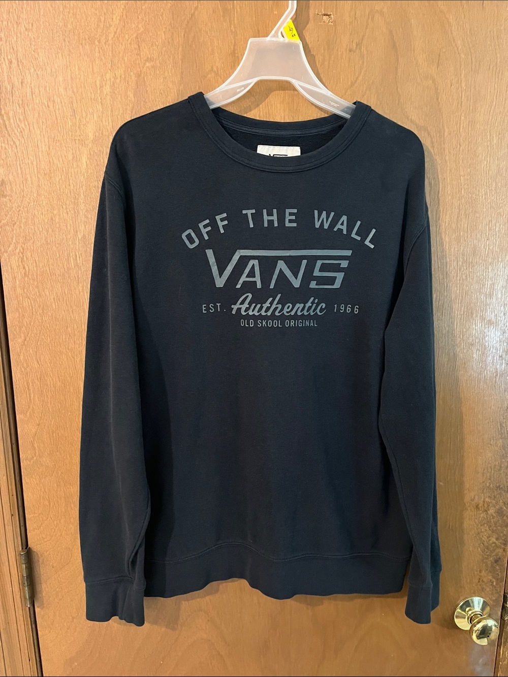Vans Black 'Off The Wall' Crewneck Sweatshirt